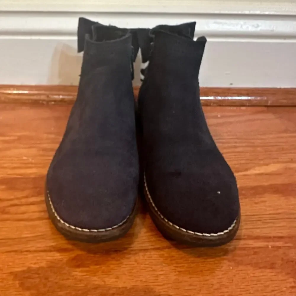 Navy Blue Booties sz 31 Little GIrls Blue Boots sz US 1